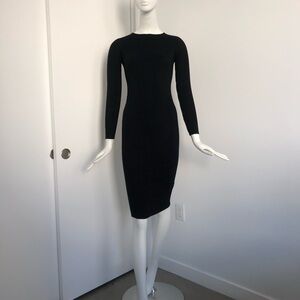 Zara Classic Black Long Sleeve Dress